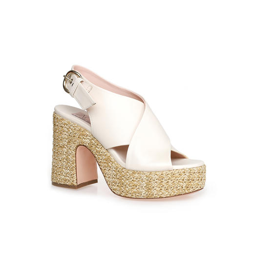 豪麟名鞋AGL女鞋凉鞋羊皮革D649030白色 商品图0