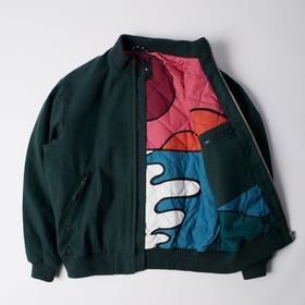 Parra 艺术家灵感彩绘通用夹克厚帆布户外保暖复古秋冬休闲时尚
