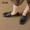 ZHR女鞋浅口单鞋2023新款夏季英伦风小皮鞋女低跟时尚乐福鞋 商品缩略图5