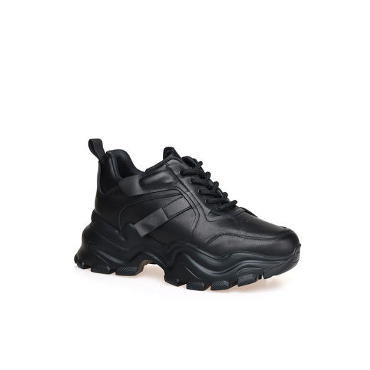 豪麟名鞋奥莱迪嘉女鞋时尚老爹鞋牛皮革DJJGA51WX019黑色  原价1960元 商品图0