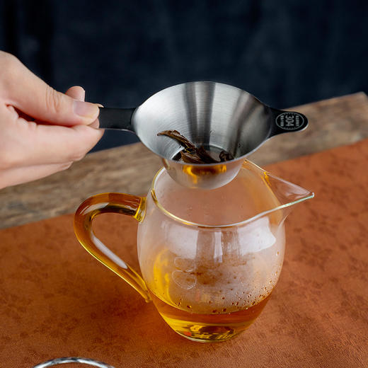 雅集茶具不锈钢双耳茶滤网7.3*12.8cm 商品图7