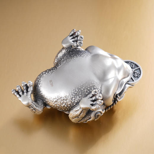 子佩集S999银【金蟾献瑞】摆件纯银【BJ1046】小摆件2501 商品图4