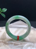 612150，53.6飘绿正圈手镯，12.4-8.3mm，大半圈带绿清秀均匀完美无纹上手漂亮 商品缩略图3
