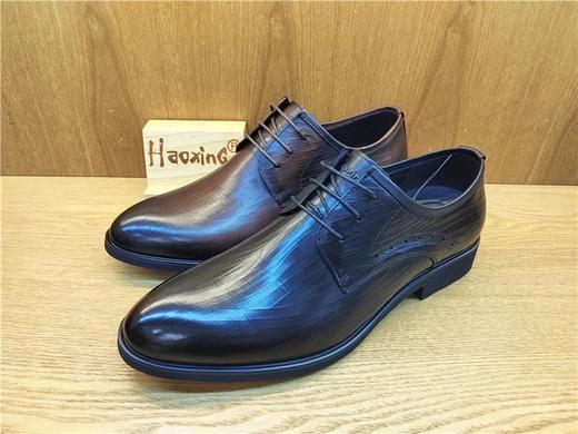 商务男鞋豪行正品12174901牛皮系带正装皮鞋 商品图0