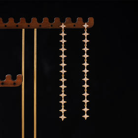 子佩集S925银【星星热潮】耳钉纯银【KK471E】时尚镀金2501