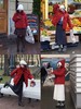 浮生八记/24D187/复古北欧菱形格90白鸭绒可拆卸帽羽绒服 商品缩略图4