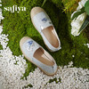 Safiya/索菲娅2025海边日记·小香风立体拼贴平底百搭懒人一脚蹬渔夫鞋SFD1112244 商品缩略图6