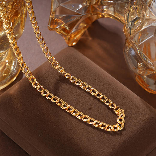 子佩集S925银【旭瑶】套链纯银【KK989P】时尚镀金项链2501 商品图5