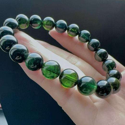 9mm-10mm单圈蓝绿双色碧玺手串 商品图2