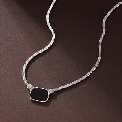 子佩集S925银【静潭】项链纯银【XL-5943】原创2方块2501 商品图3