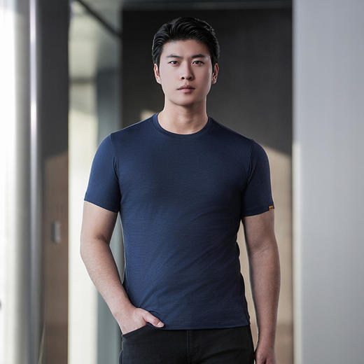 龙牙秘之风羽PRO美丽诺羊毛圆领短袖T恤 商品图2