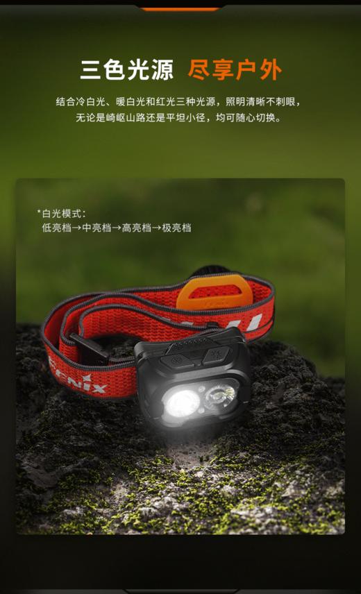 Fenix菲尼克斯HL18R-T V2.0超轻越野跑头灯兼容AAA干电池可充电 商品图4