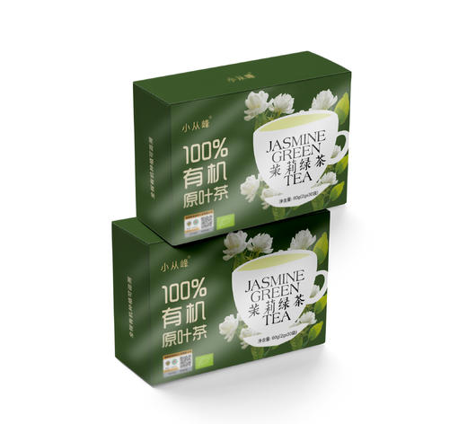 【下单赠水杯1个】小从峰有机绿茶/茉莉绿茶 60g/盒 商品图6