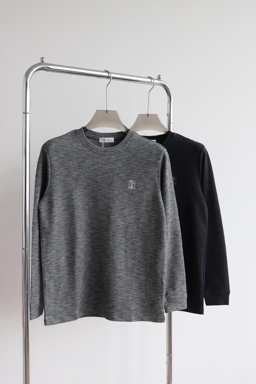 B.C 细华夫格 圆领长袖薄卫衣 CX191 商品图3