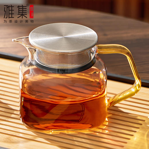 雅集玻璃壶观玉泡茶壶600ml（光面款） 商品图1