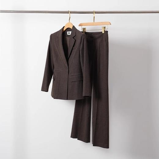 IWY/长袖西装套装冬季新款棕色西服外套修身立体剪裁职业装 24CP659 商品图0