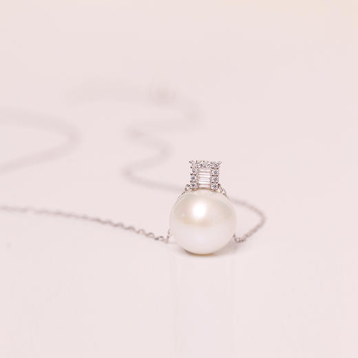 美裕 925银淡水珍珠链牌 11-12mm 108493W 商品图4