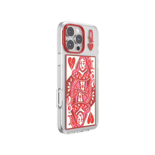 【甜】心碎皇后 POPCASE手机壳 MagSafe Popcase磁吸款 红色 扑克 iPhone 16/15/14 商品图0