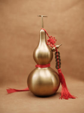 子母铜葫芦 摆件 | 高30cm 宽13cm【器悟雅玩】