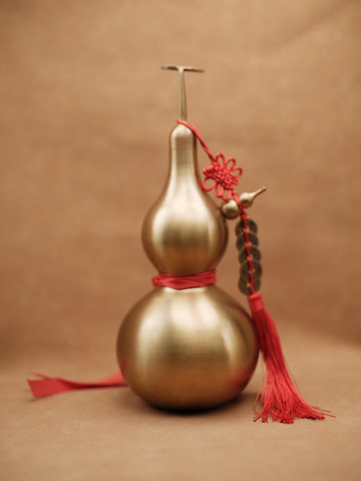 子母铜葫芦 摆件 | 高30cm 宽13cm【器悟雅玩】 商品图0