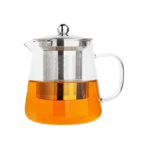 雅集玻璃壶璃山壶550ml（压嘴-不锈钢款） 商品图0