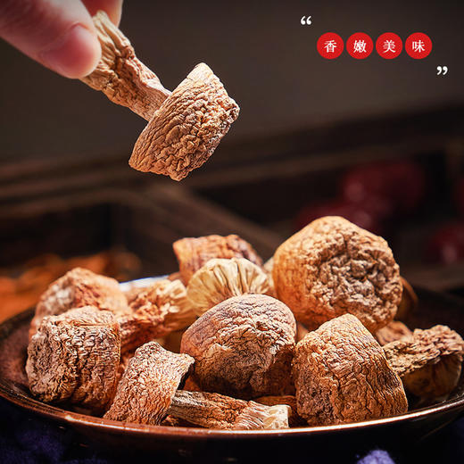 云南干菌系列  菜篮子里的贵族山珍   源于自然  菌味香浓   营养健康   汤鲜味浓  肉质脆嫩 以食养补 老少皆宜 商品图1