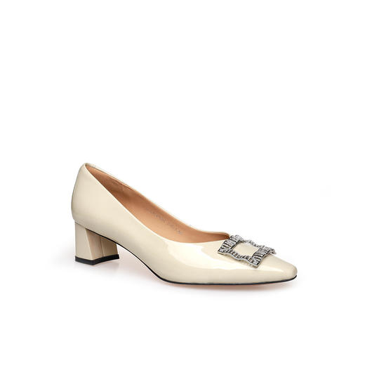 豪麟名鞋奥莱迪嘉女鞋皮鞋牛移膜革DJHJA51WP051白色  原价1960元 商品图0