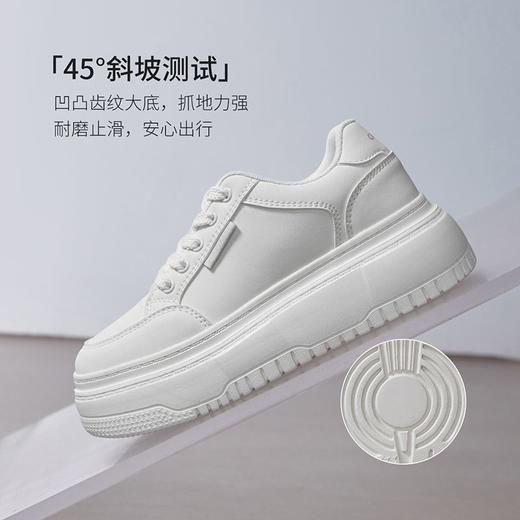 ZHR则则厚底小白鞋2024秋季新款轻便透气防滑百搭运动休闲鞋子女 商品图3