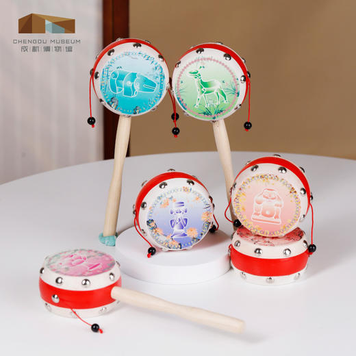 成都博物馆 【馆藏文物新生拨浪鼓传统老式手工 】博物馆文创玩具礼物 商品图3