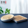 雅集茶具陶瓷茶盘干泡盘20.5*4cm（圆形/白） 商品缩略图1