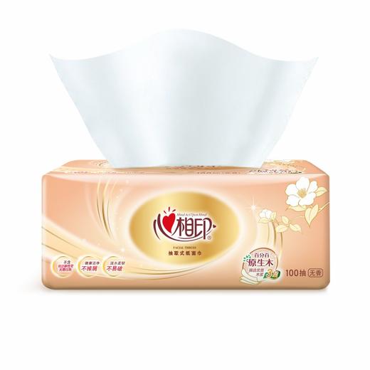 心相印金装经典100抽三层加厚纸面巾抽纸巾 优质原生木浆面巾纸 无香型卫生纸湿水不易破 经济环保 高温去菌 商品图2
