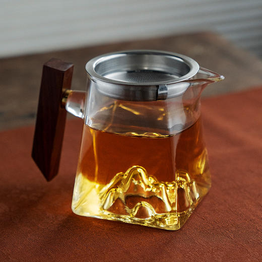 雅集茶具木把公道杯300ml（四方观山-带茶隔） 商品图1