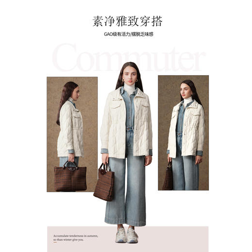 乔万尼小香风棉服外套收腰设计EM4K649 商品图3