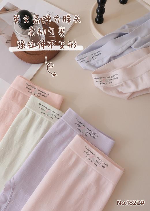 加肥超大特大女士中大版裸氨脚口无痕无缝三角裤内裤1822 商品图3