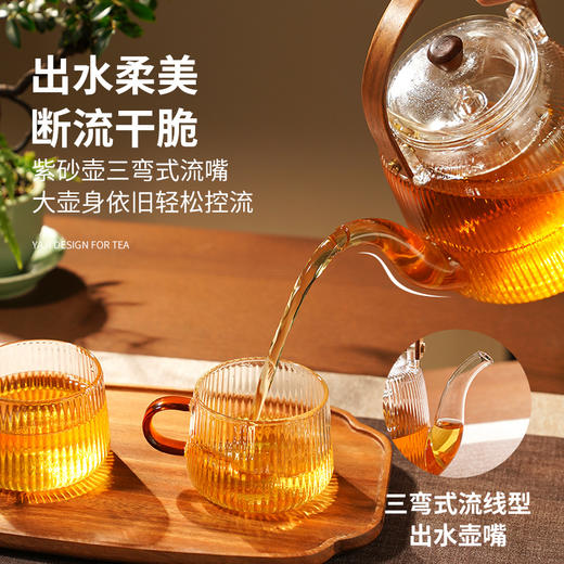 雅集玻璃壶蒸煮二用棱影提梁壶1300ml 商品图3