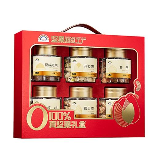 天虹坚果超级工厂 100%真坚果礼盒N6罐A款 1200g/盒 商品图0
