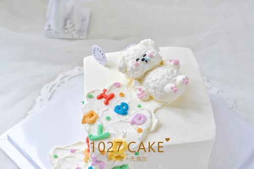 1027CAKE  |  瞌睡小狗  正方形蛋糕  立体小动物 商品图4