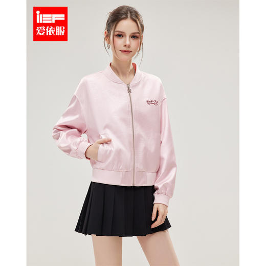 IEF/爱依服2025 春季 美式甜酷休闲学院风减龄百搭棒球服外套BG38323 商品图0
