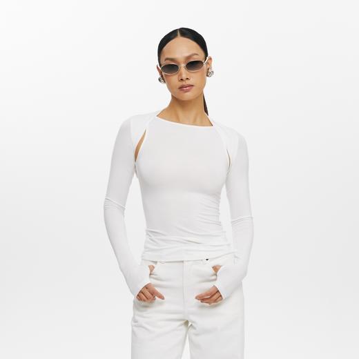 oneup一字领坎肩两件套T恤 商品图1