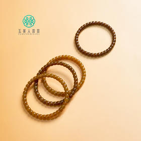 和田玉老型珠糖料手串