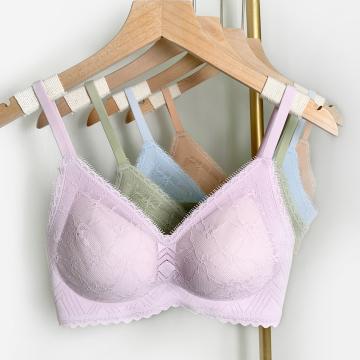 *【清仓】半醒零敏蕾丝bra 舒适不勒小胸聚拢有型 B0028 商品图5