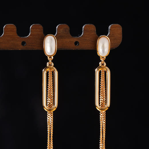 子佩集S925银【柔暖】耳钉纯银【KK1322E】时尚镀金2501 商品图3