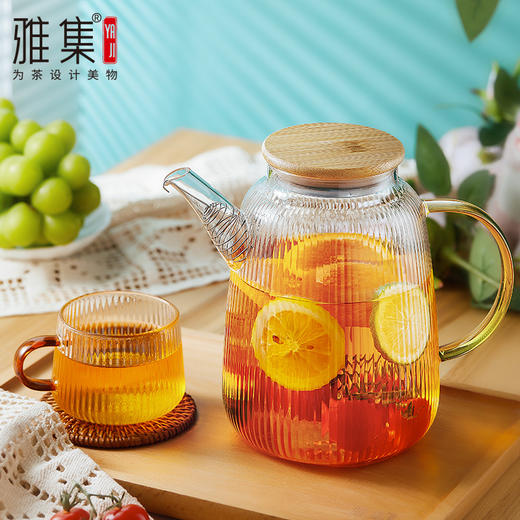 雅集棱影四季壶1800ml（竹盖款） 商品图1