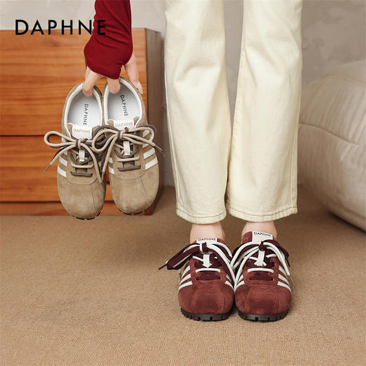 DAPHNE达芙妮经典斜杠德训鞋 | 经典的斜杠设计、双色鞋带交错的设计 商品图8