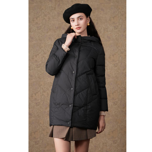 乔万尼冬新款羽绒服90白鸭绒保暖简约拼色双面穿设计EI4T658 商品图1