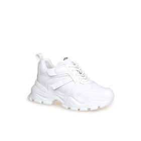 豪麟名鞋奥莱迪嘉女鞋时尚老爹鞋牛皮革DJJGA51WX019白色  原价1960元