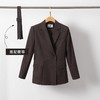 IWY/长袖西装套装冬季新款棕色西服外套修身立体剪裁职业装 24CP659 商品缩略图1
