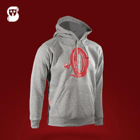 严素 2025蛇年新品 纯棉套头帽衫  男女通款 严素态度 帽衫卫衣 加厚绒里