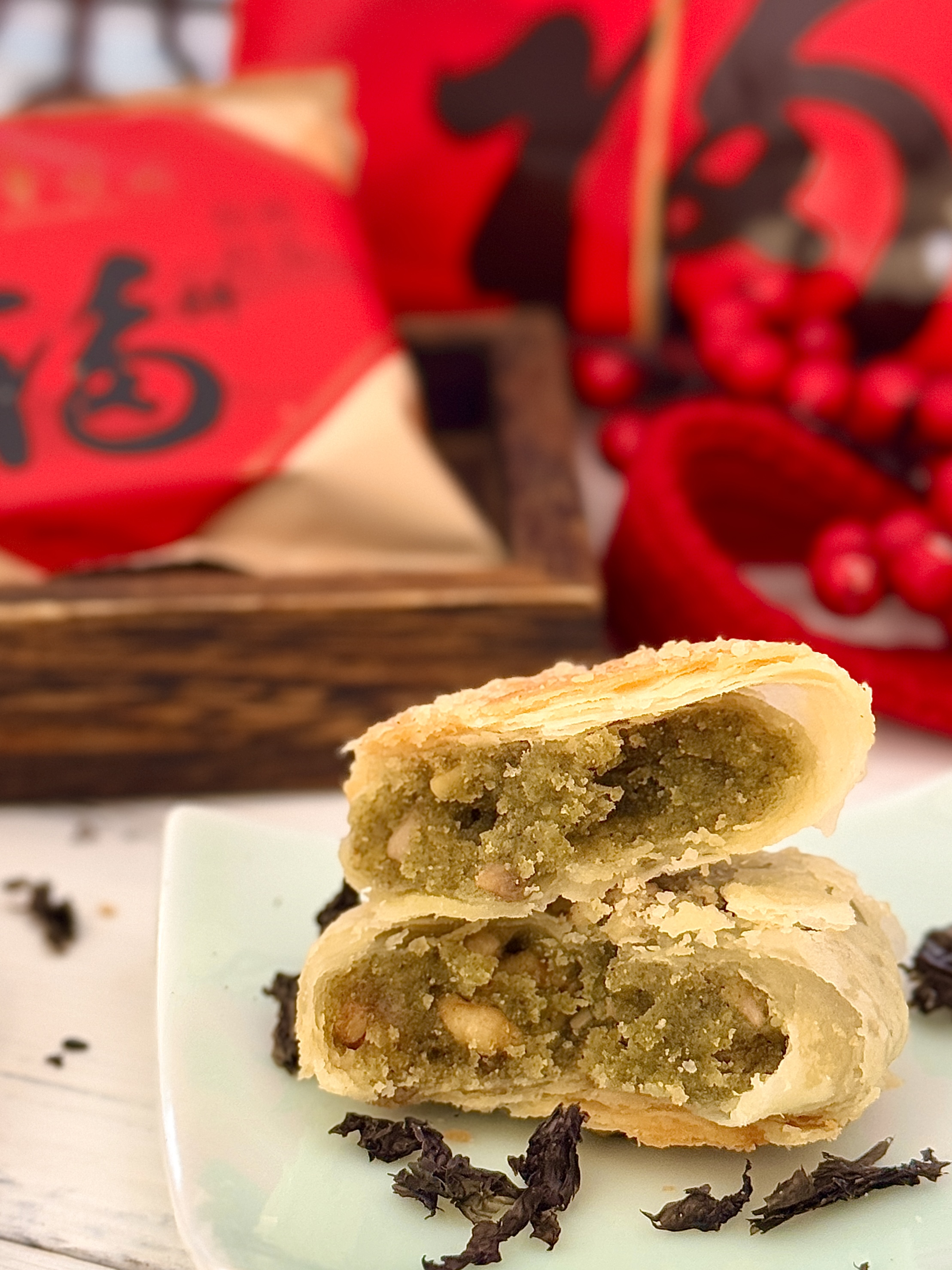 年礼来袭来自舟山的心意普陀山禅文化系列福饼纯手工制作普陀山观音饼