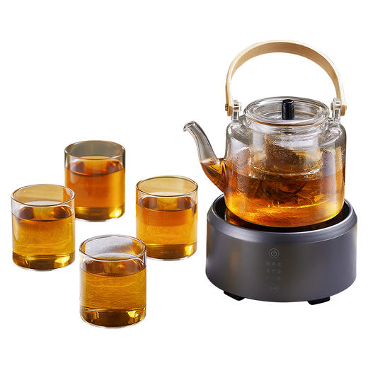 雅集茶具自在套装（蒸煮提梁壶+电陶炉） 商品图0